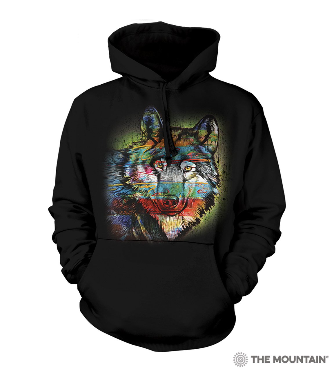 Painted Wolf - The Mountain - 3D Hoodie Animal Sweatshirt