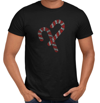 Paw Candy Cane - Adult Unisex T-Shirt