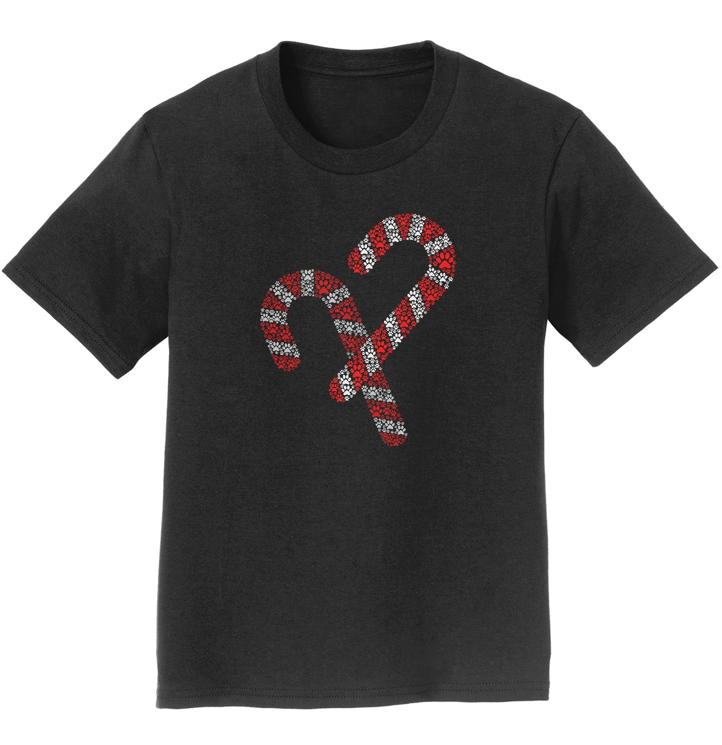 Paw Candy Cane - Kids' Unisex T-Shirt