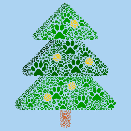 Paw Christmas Tree - Kids' Unisex T-Shirt