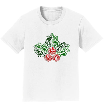 Paw Mistletoe - Kids' Unisex T-Shirt