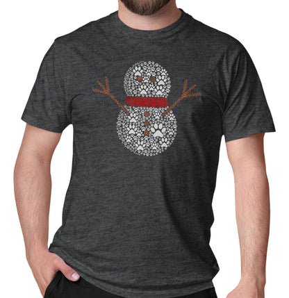 Paw Snowman - Adult Unisex T-Shirt