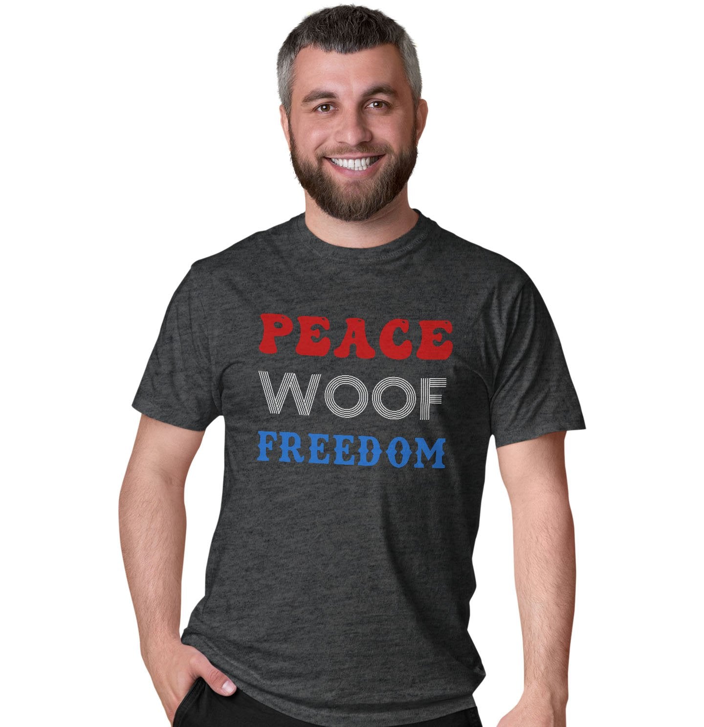 Peace Woof Freedom - Adult Unisex T-Shirt