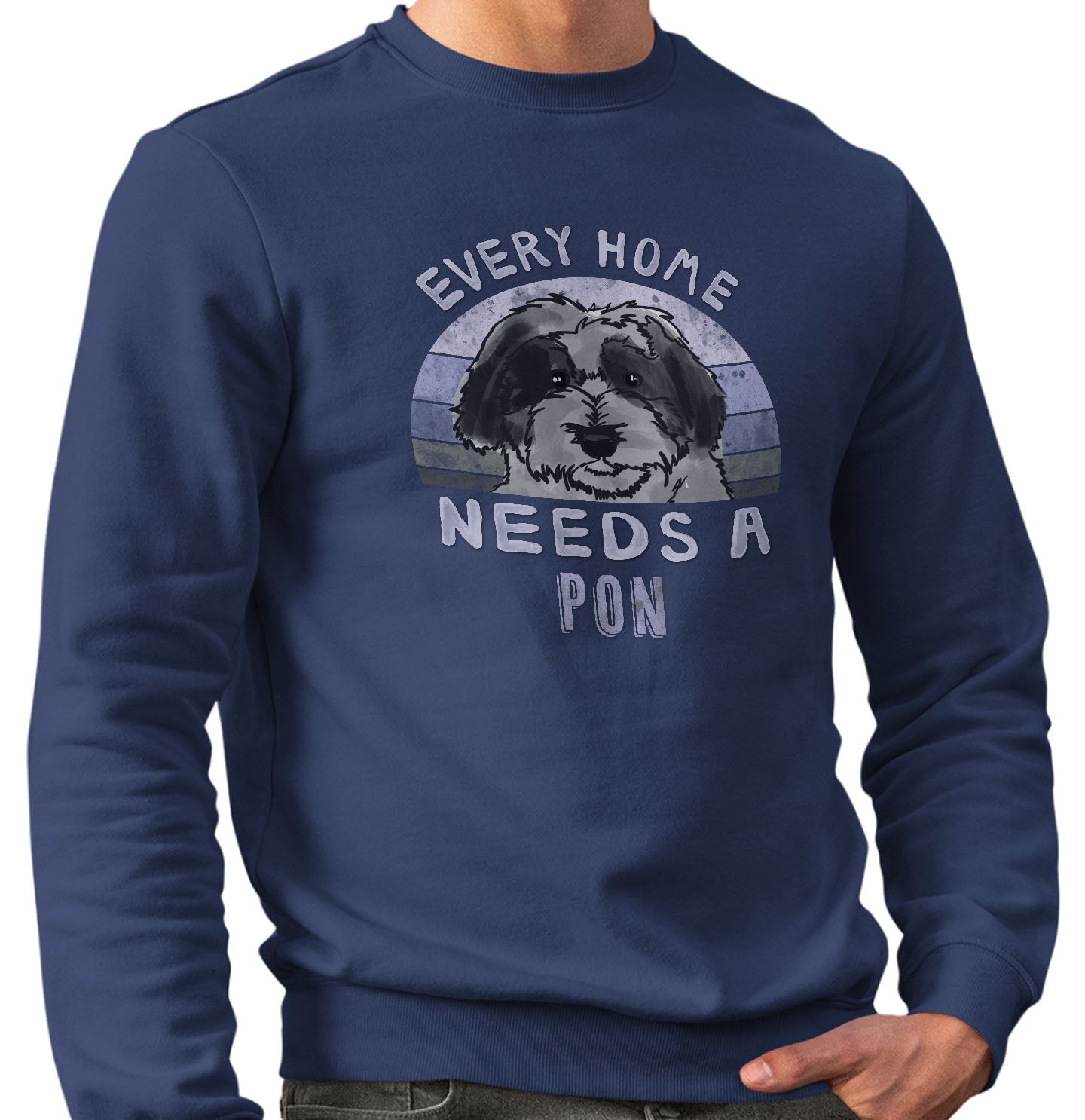 Every Home Needs a Polish Lowland Sheepdog - Adult Unisex Crewneck Sweatshirt