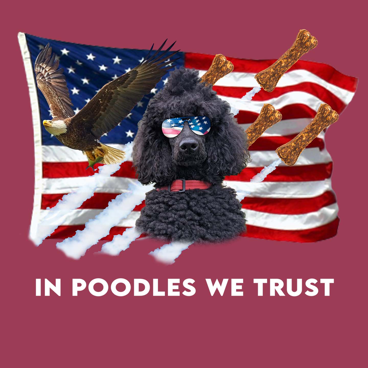 In Poodles We Trust - Adult Unisex T-Shirt