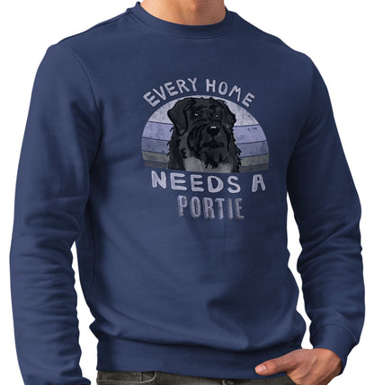 Every Home Needs a Portuguese Water Dog - Adult Unisex Crewneck Sweatshirt