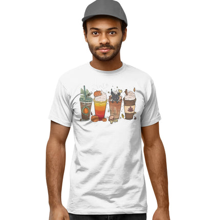 Pupachino Black Lab - Adult Unisex T-Shirt