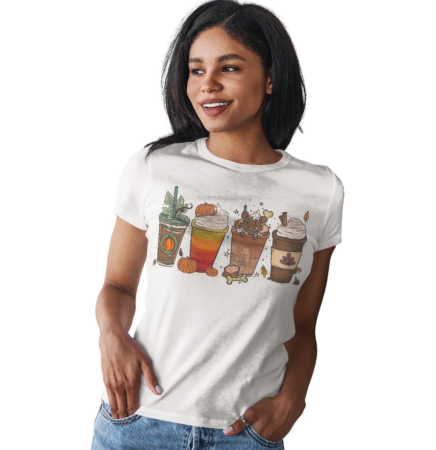 Pupachino Chocolate Lab - Women's Fitted T-Shirt