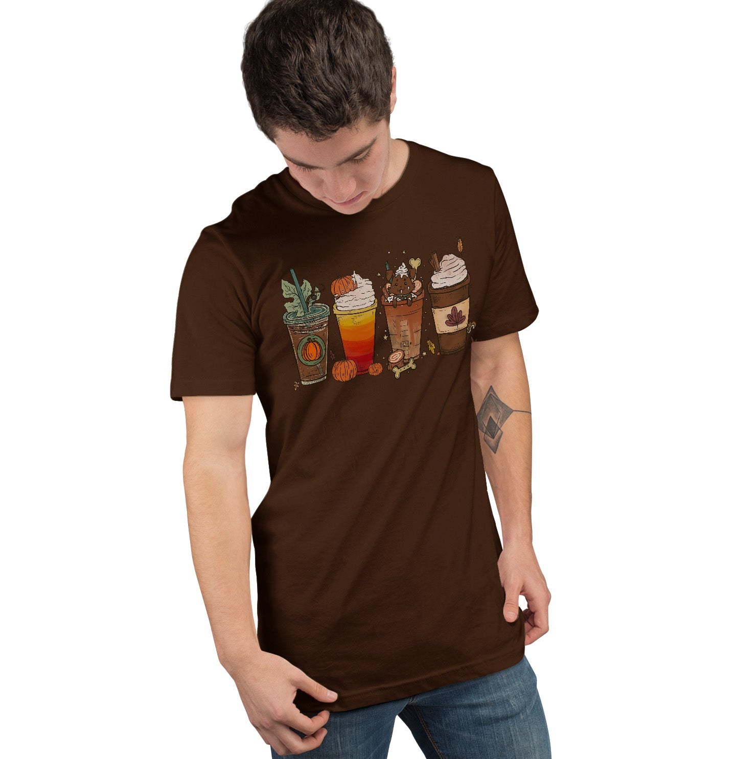 Pupachino Chocolate Lab - Adult Unisex T-Shirt