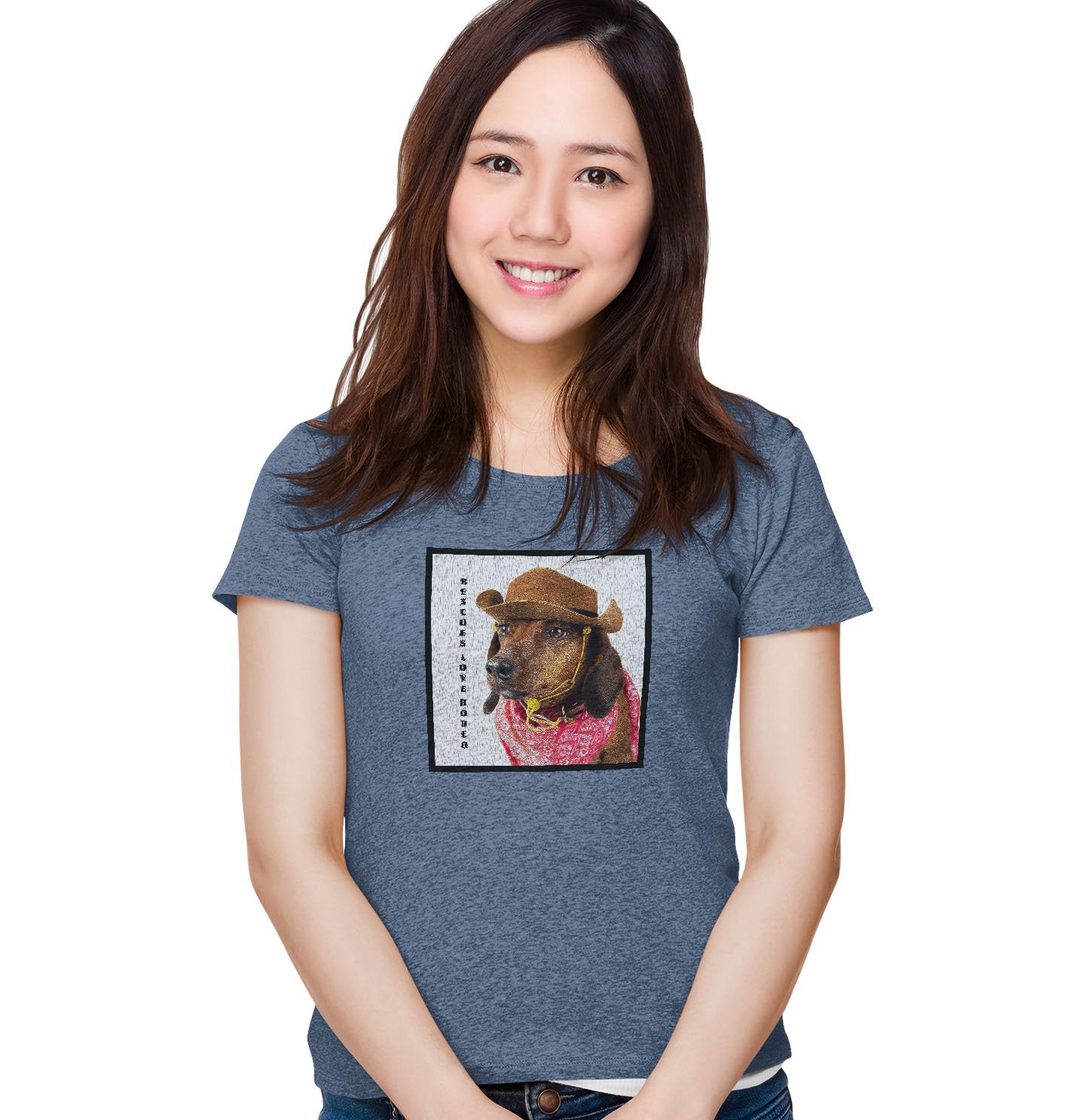 Rodeo Dachshund - Women's Tri-Blend T-Shirt