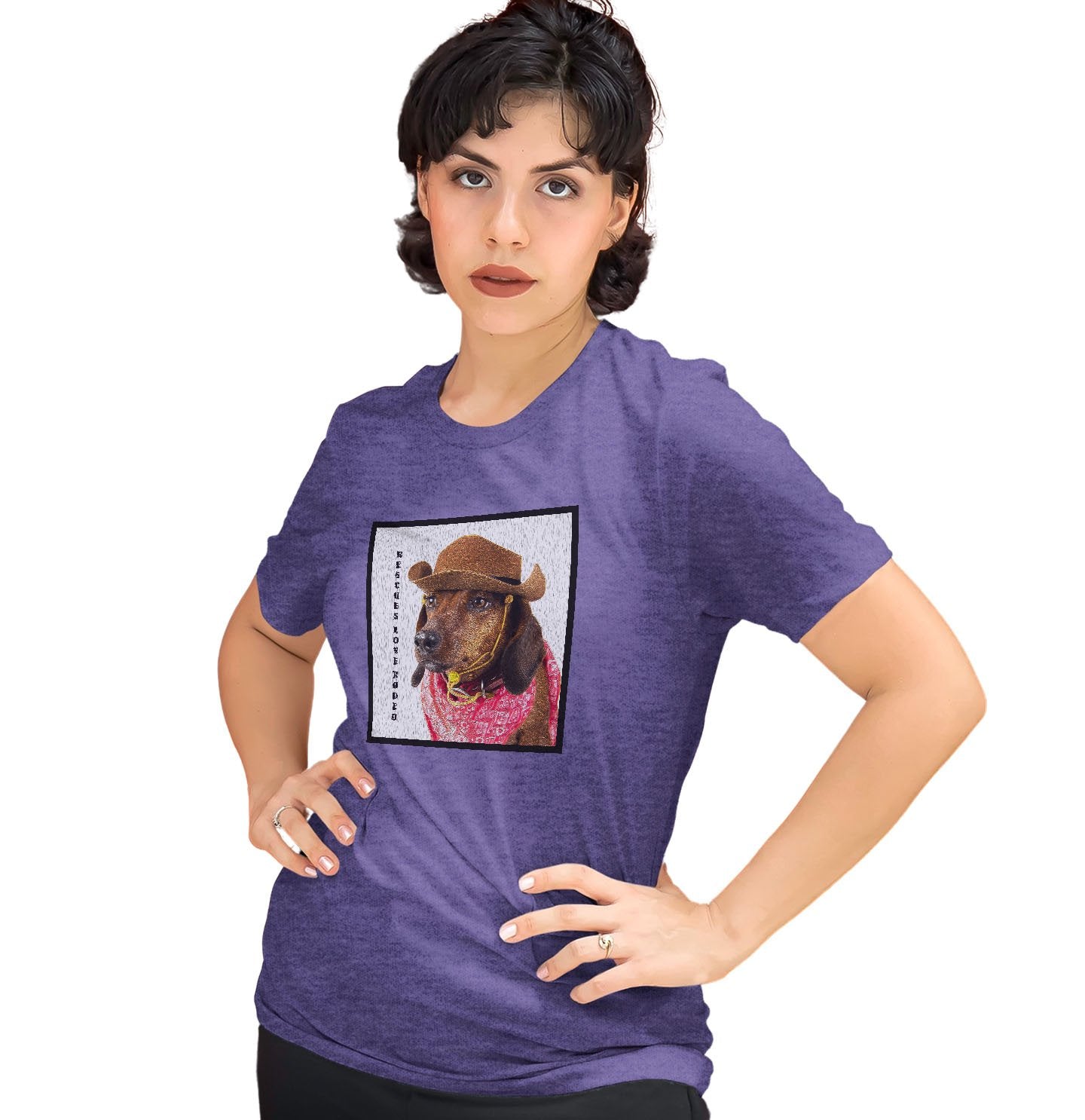 Rodeo Dachshund - Women's Tri-Blend T-Shirt