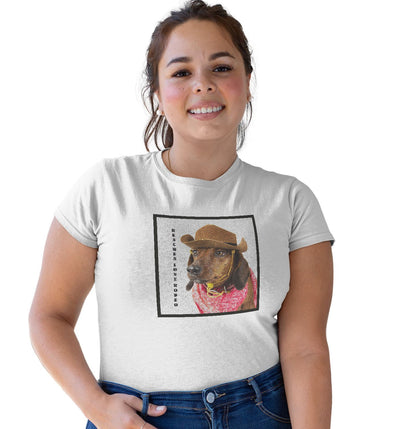 Rodeo Dachshund - Women's Tri-Blend T-Shirt