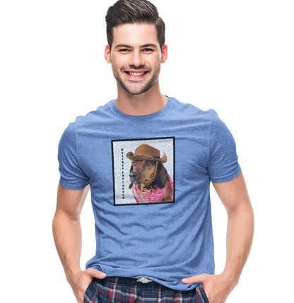 Rodeo Dachshund - Adult Tri-Blend T-Shirt