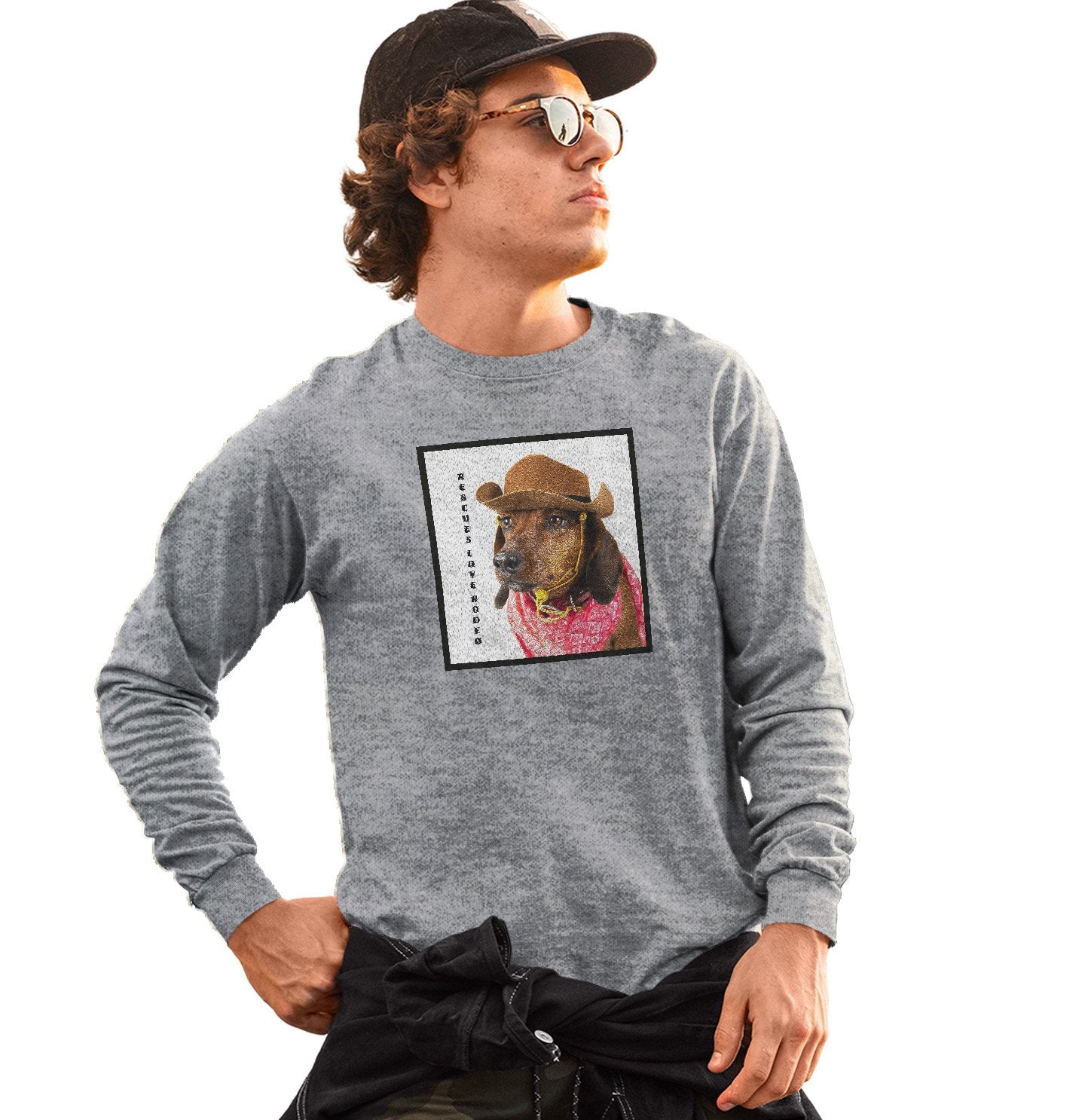 Rodeo Dachshund - Adult Unisex Long Sleeve T-Shirt