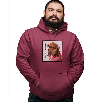 Rodeo Dachshund - Adult Unisex Hoodie Sweatshirt