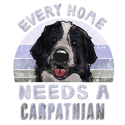 Every Home Needs a Romanian Carpathian Shepherd - Women's V-Neck T-Shirt