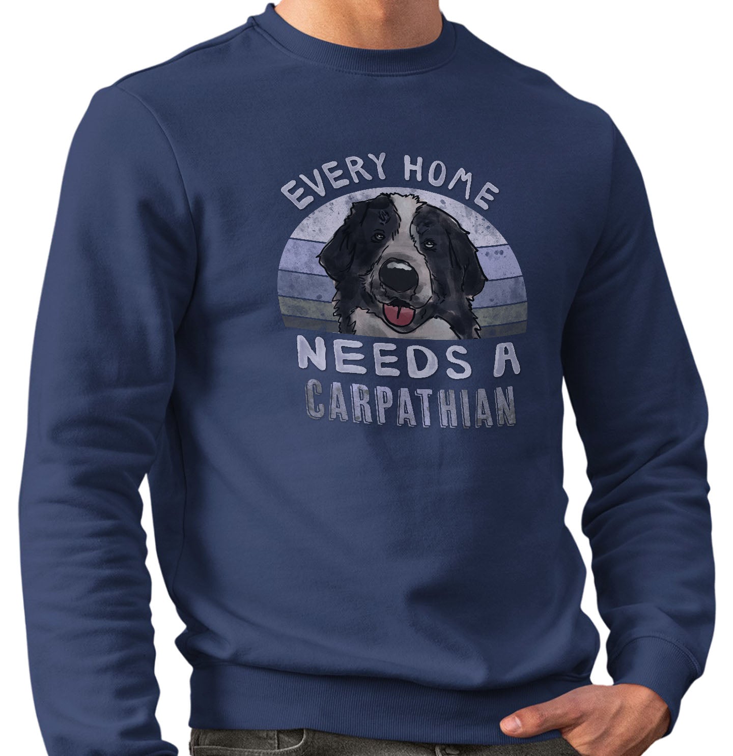 Every Home Needs a Romanian Carpathian Shepherd - Adult Unisex Crewneck Sweatshirt