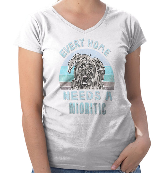 Every Home Needs a Romanian Mioritic Shepherd Dog - Women's V-Neck T-Shirt