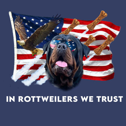 In Rottweilers We Trust - Adult Unisex Crewneck Sweatshirt