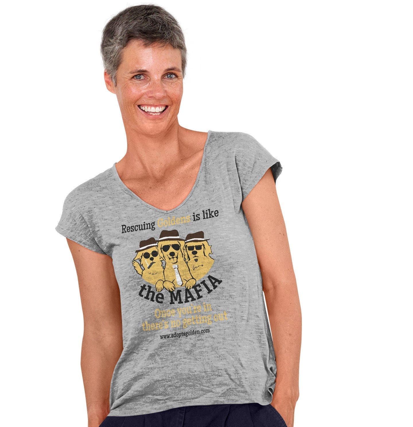 SEVA GRREAT The Mafia - Women's V-Neck T-Shirt