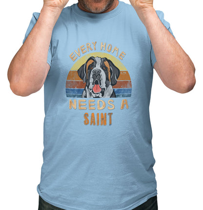 Every Home Needs a Saint Bernard - Adult Unisex T-Shirt