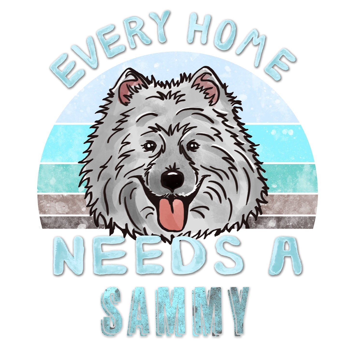 Every Home Needs a Samoyed - Women's V-Neck T-Shirt