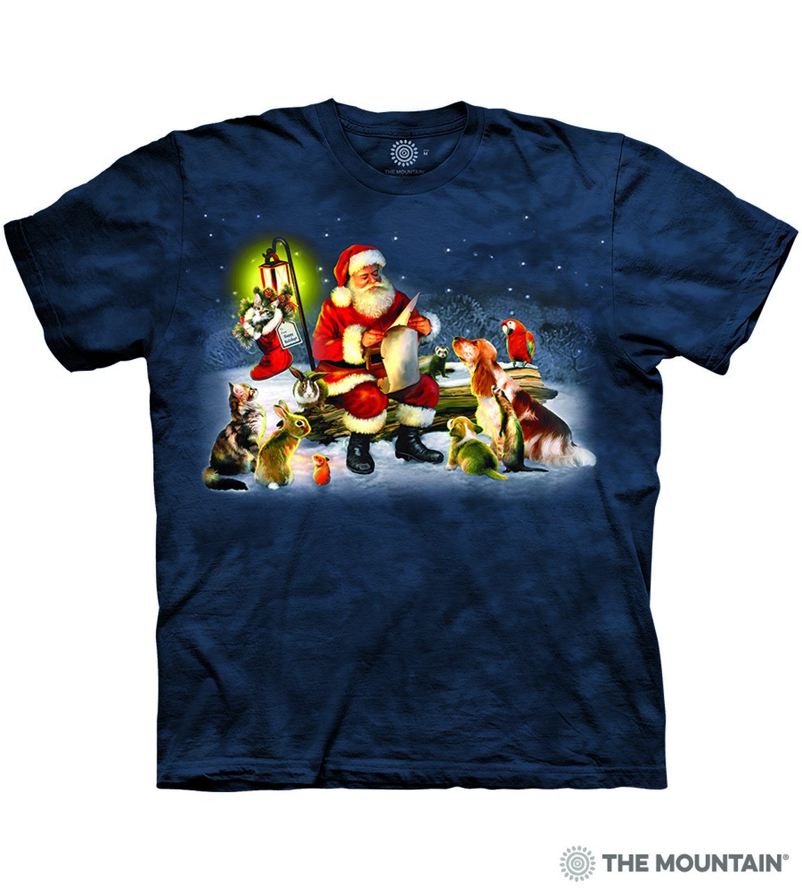 Santa's List - The Mountain - 3D Dog T-Shirt