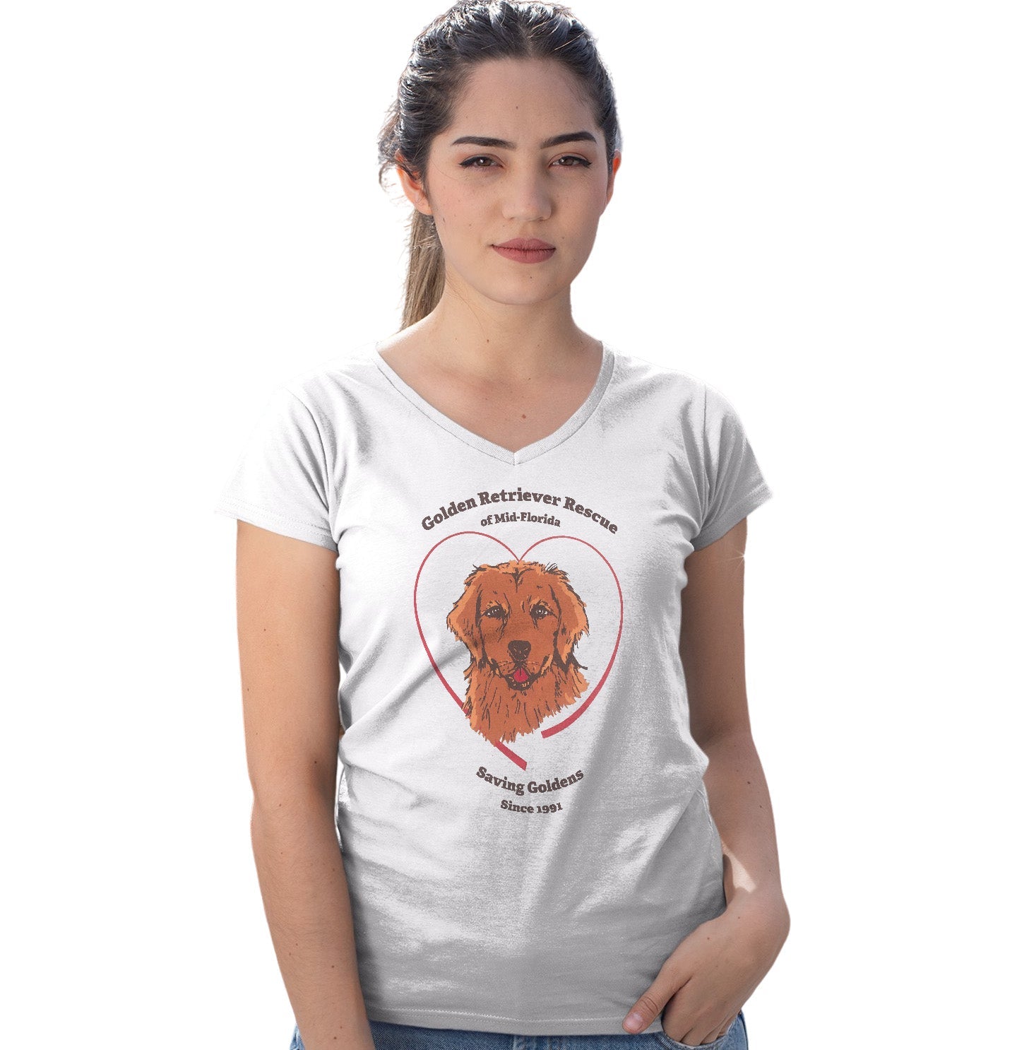 GRRMF Saving Since 1991 - Women's V-Neck T-Shirt