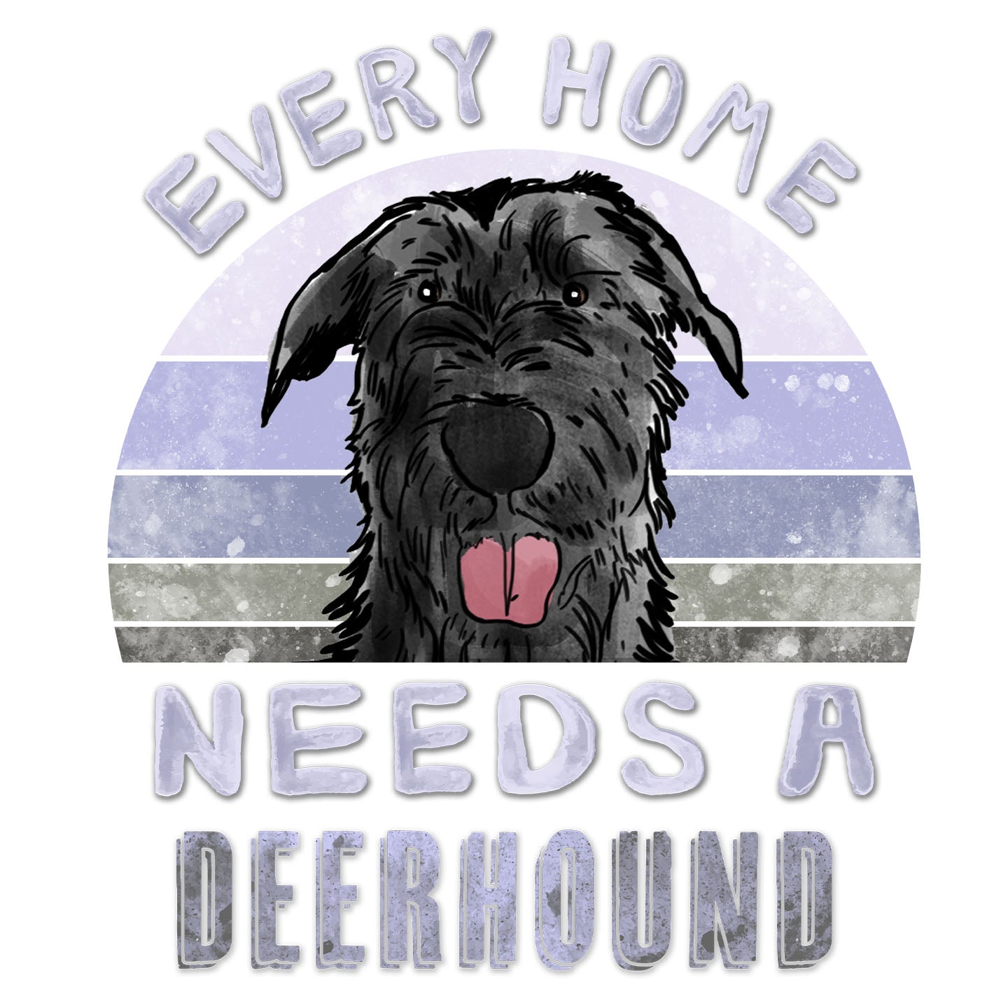 Every Home Needs a Scottish Deerhound - Women's V-Neck T-Shirt
