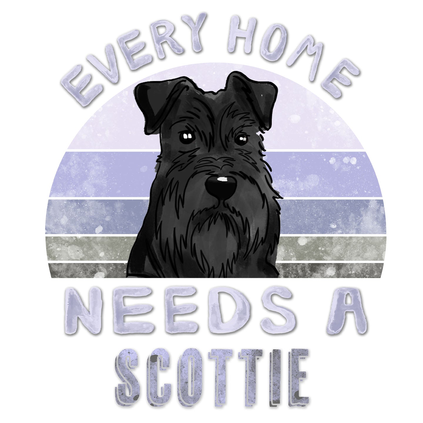 Every Home Needs a Scottish Terrier - Women's V-Neck T-Shirt