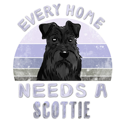 Every Home Needs a Scottish Terrier - Women's V-Neck T-Shirt
