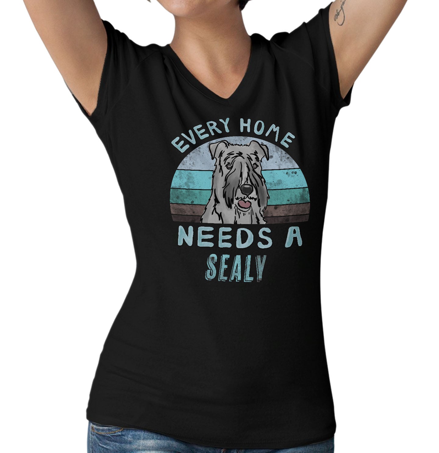 Every Home Needs a Sealyham Terrier - Women's V-Neck T-Shirt