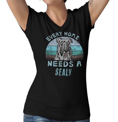 Every Home Needs a Sealyham Terrier - Women's V-Neck T-Shirt