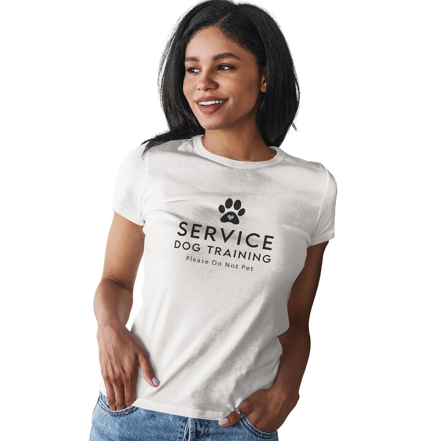 Animal Pride - Service Dog Training - Women's Fitted T-Shirt