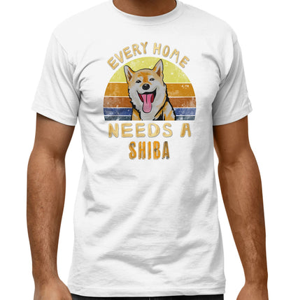 Every Home Needs a Shiba Inu - Adult Unisex T-Shirt