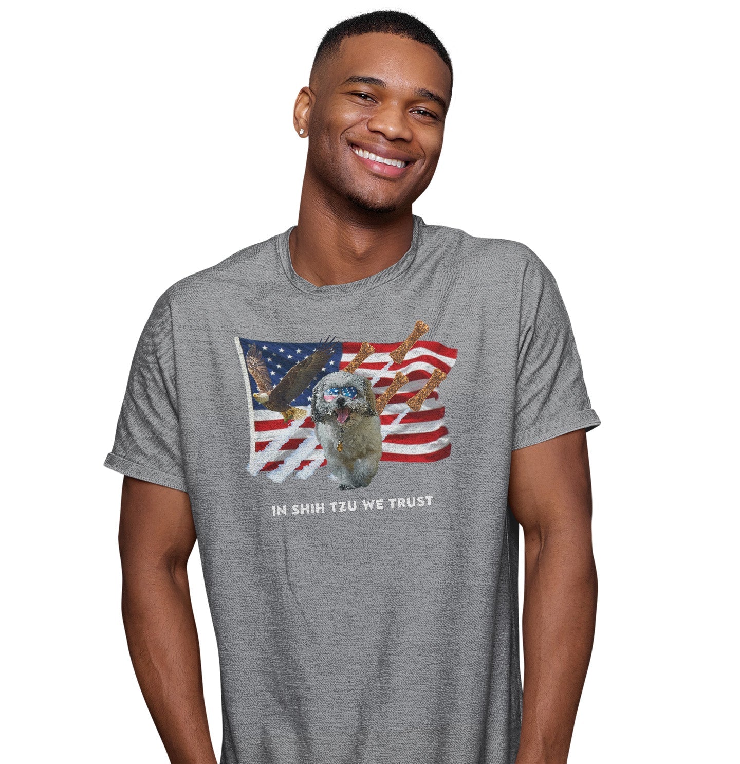 In Shih Tzus We Trust - Adult Unisex T-Shirt