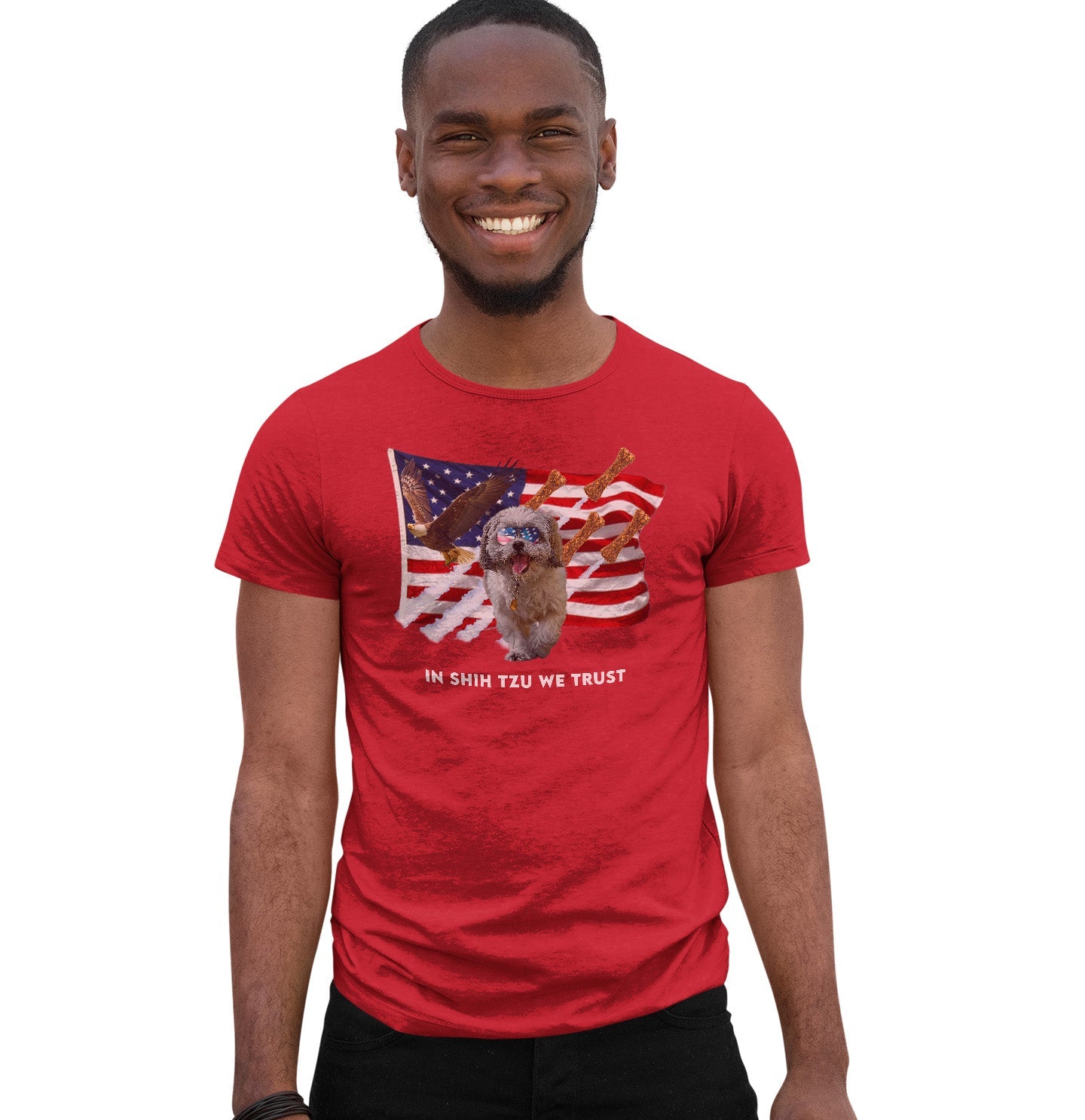 In Shih Tzus We Trust - Adult Unisex T-Shirt