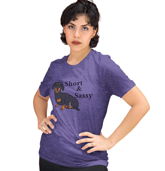 Short and Sassy | Dachshund | Wiener Dog - Women's Tri-Blend T-Shirt