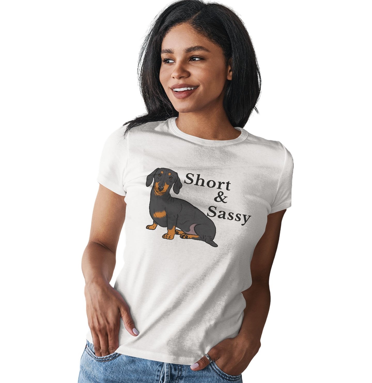 Short and Sassy - Women's Fitted T-Shirt