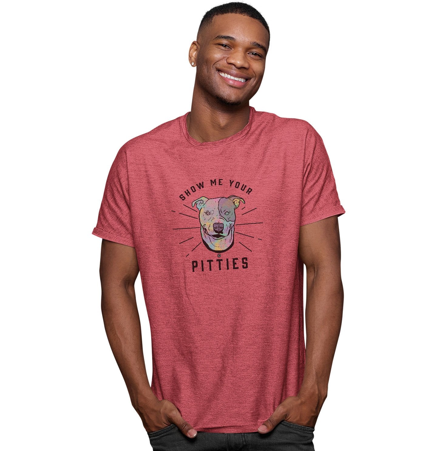 Show Your Pitties - Adult Tri-Blend T-Shirt