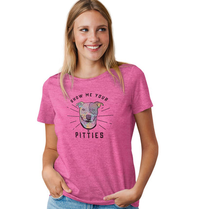 Show Your Pitties - Women's Tri-Blend T-Shirt