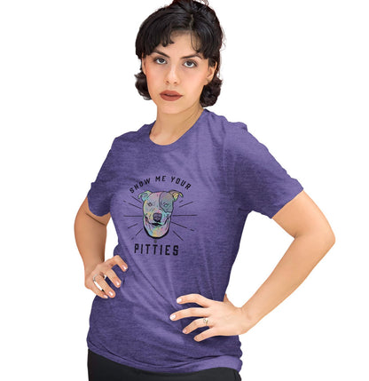 Animal Pride - Show Your Pitties - Women's Tri-Blend T-Shirt