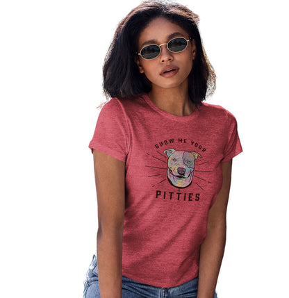 Show Your Pitties - Women's Tri-Blend T-Shirt