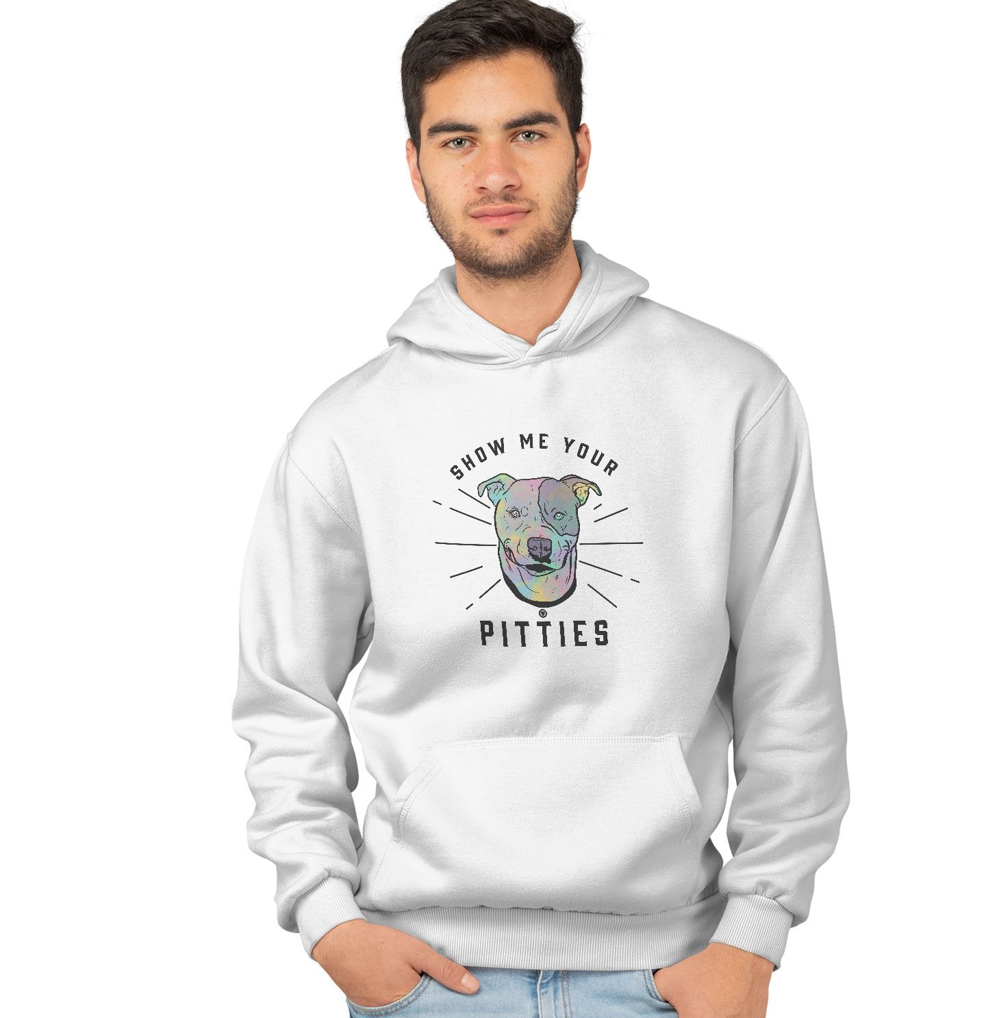 Animal Pride - Show Your Pitties - Adult Unisex Hoodie Sweatshirt