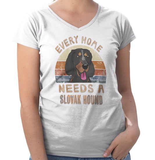 Every Home Needs a Slovensky Kopov - Women's V-Neck T-Shirt