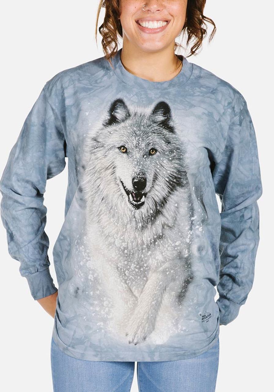 Snow Plow Wolf - Adult Unisex Long Sleeve T-Shirt