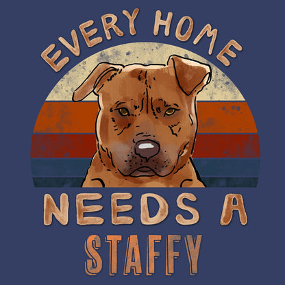 Every Home Needs a Staffordshire Bull Terrier - Adult Unisex Crewneck Sweatshirt