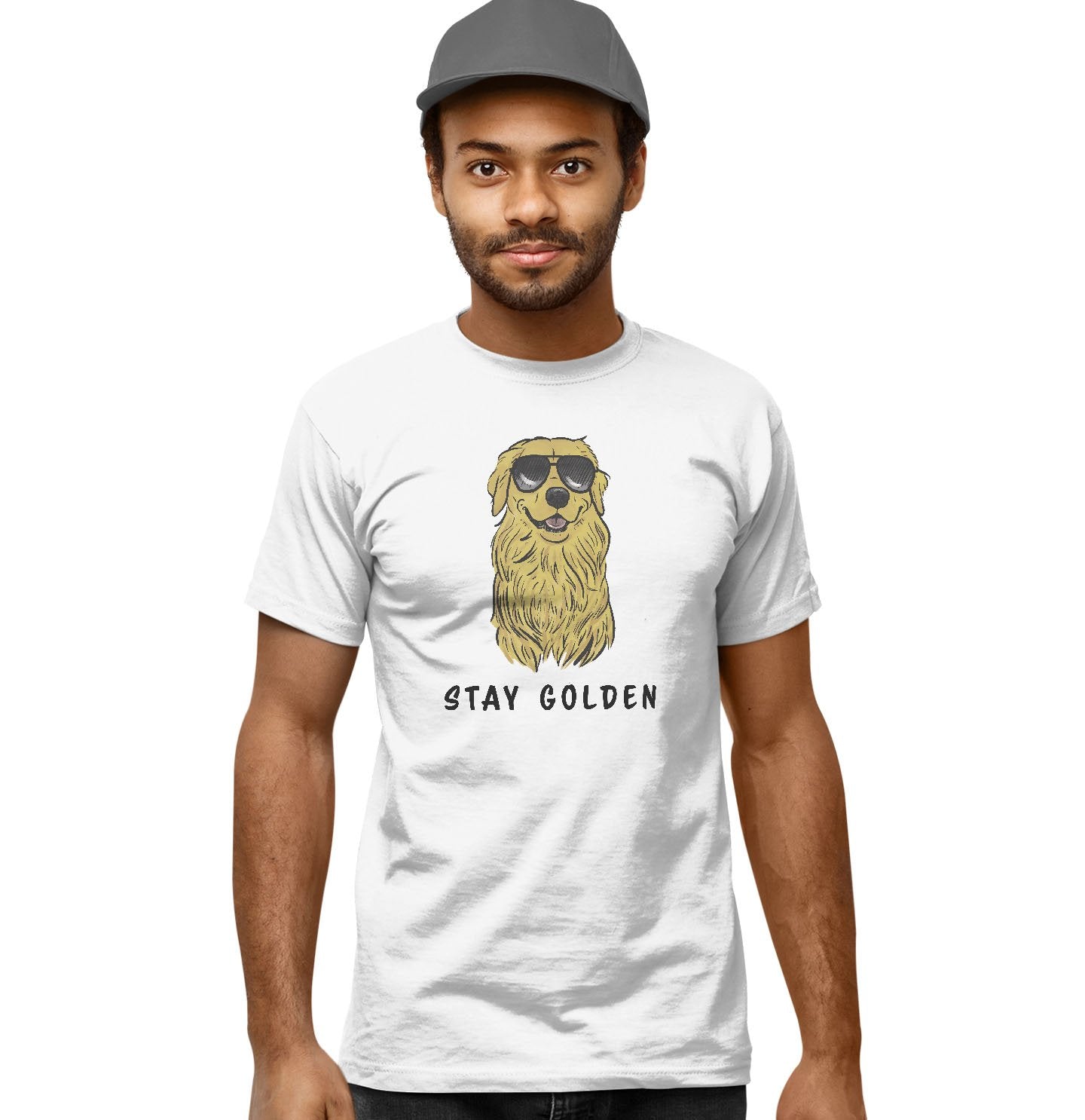 Stay Golden Retriever - Adult Unisex T-Shirt