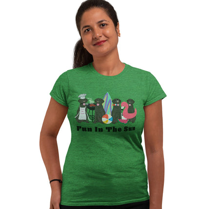 Summer Lineup Black Lab - Women's Fitted T-Shirt