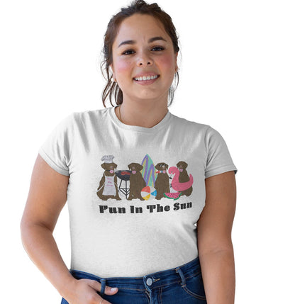 Summer Lineup Chocolate Lab - Women's Tri-Blend T-Shirt